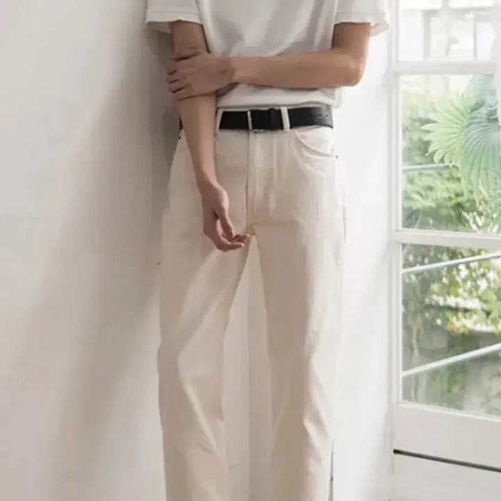 [BUNJANG] Modenine Stellar White MOD1 Crop Jeans - Size 32 / 모드나인 Stellar White - MOD1 crop 32사이즈 31
