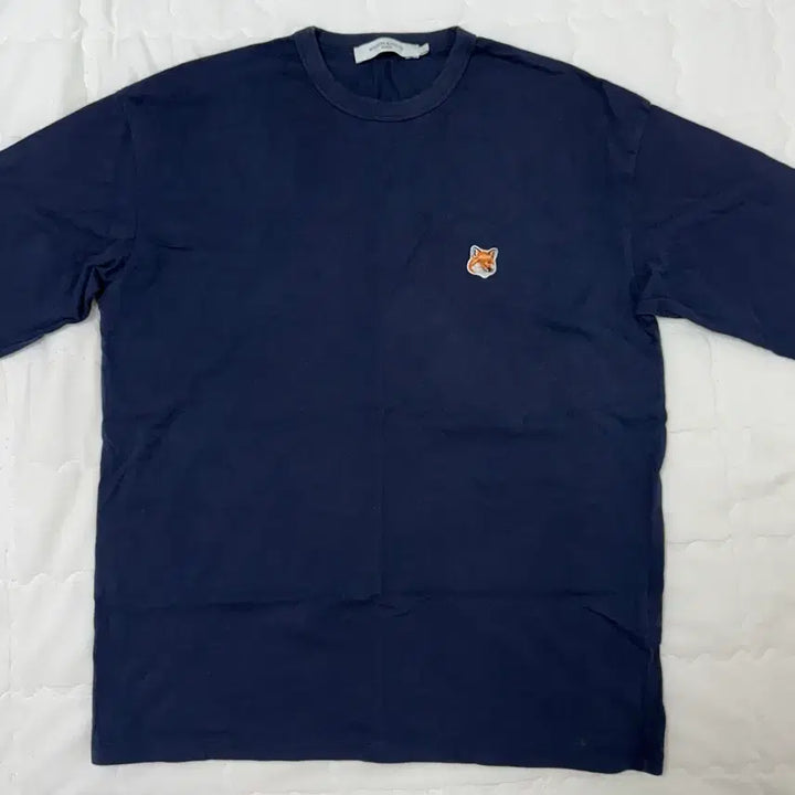 [BUNJANG] Maison Kitsuné Navy Fox Long Sleeve T-Shirt / 메종키츠네 네이비 폭스 긴팔티셔츠s