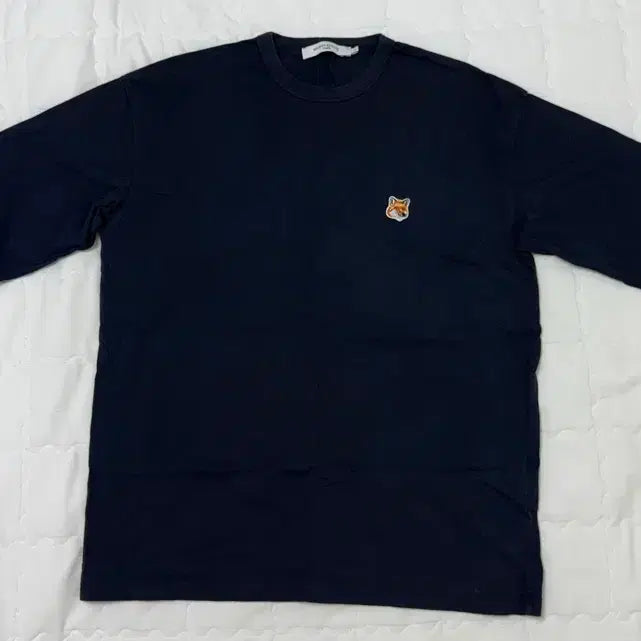 [BUNJANG] Maison Kitsuné Navy Fox Long Sleeve T-Shirt / 메종키츠네 네이비 폭스 긴팔티셔츠s