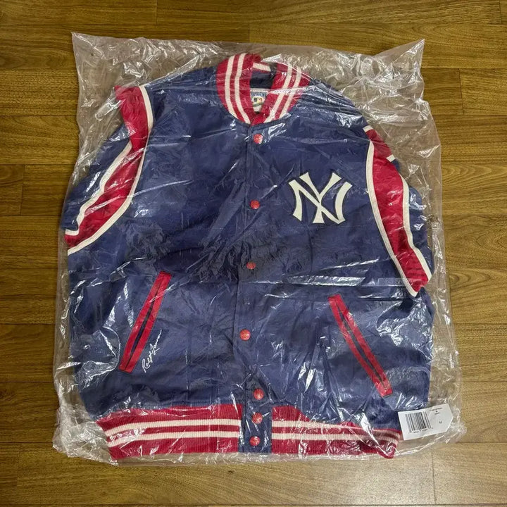 [BUNJANG] Polo Cotton Twill Yankees Jacket Light Navy / 폴로 코튼 트윌 양키스 재킷 라이트네이비 M 급처분 큐얄인증됩니다