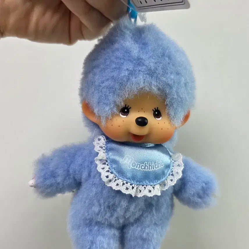 [BUNJANG] Limited Edition Blue Monchhichi Plush Toy / 미국 블루 한정 몬치치 택포