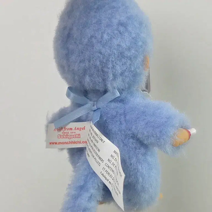 [BUNJANG] Limited Edition Blue Monchhichi Plush Toy / 미국 블루 한정 몬치치 택포