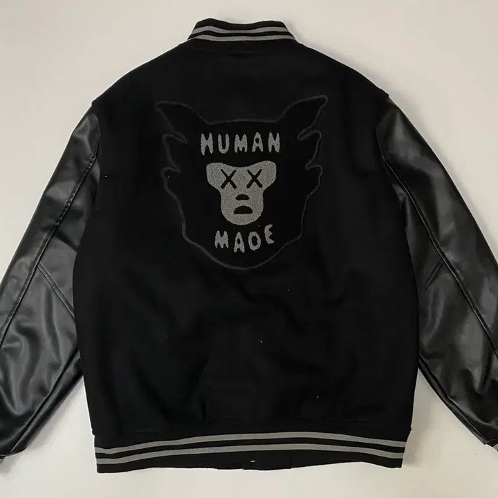 [BUNJANG] Human Made x KAWS Collaboration Varsity Jacket XL / 휴먼메이드 KAWS 콜라보 바시티 자켓 XL
