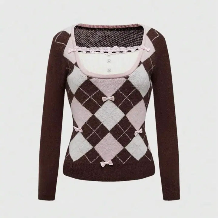 [BUNJANG] Latte Gyaru Knit Sweater / 라떼 갸루 니트