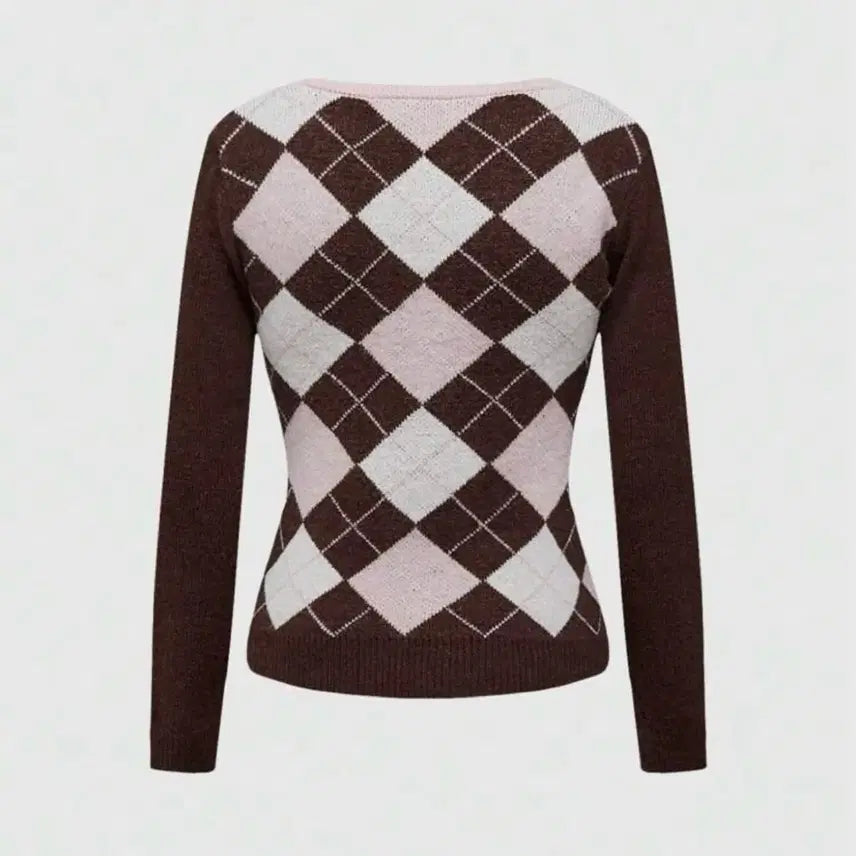 [BUNJANG] Latte Gyaru Knit Sweater / 라떼 갸루 니트