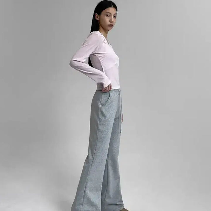 [BUNJANG] Black Up Bient Bootcut Banding Pants Grey / 블랙업 비엔트 부츠컷 밴딩팬츠 그레이