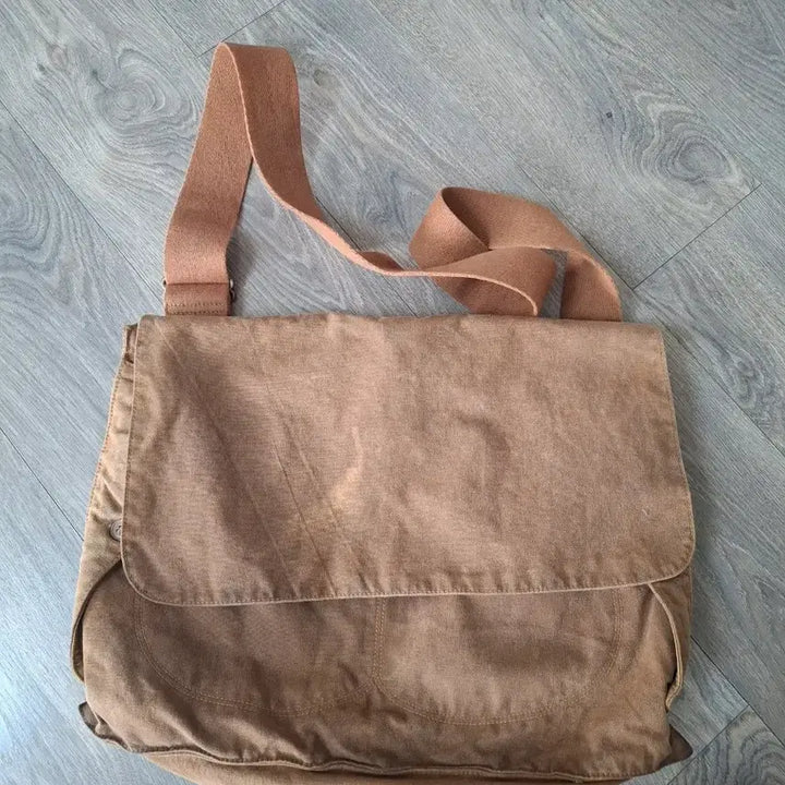 [BUNJANG] RRL Brown Canvas Crossbody Messenger Bag / 00s 더블알엘 브라운 캔버스 크로스백 메신저백