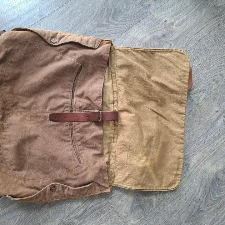 [BUNJANG] RRL Brown Canvas Crossbody Messenger Bag / 00s 더블알엘 브라운 캔버스 크로스백 메신저백