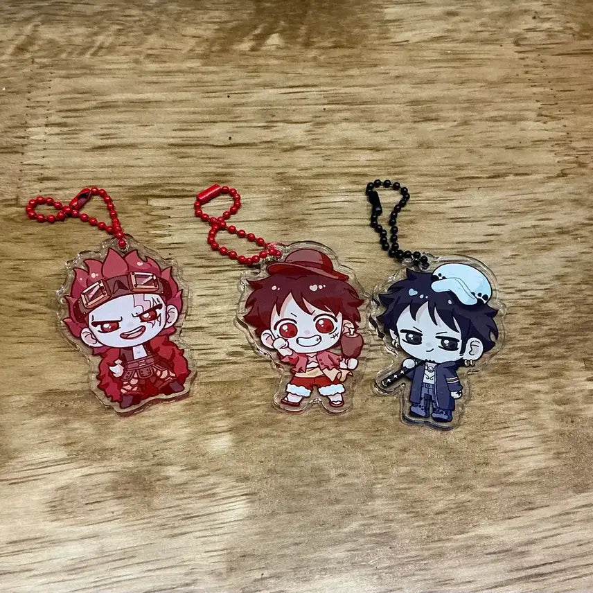 [BUNJANG] One Piece Three Captains Keychain / 원피스 비공굿 키링 삼선장