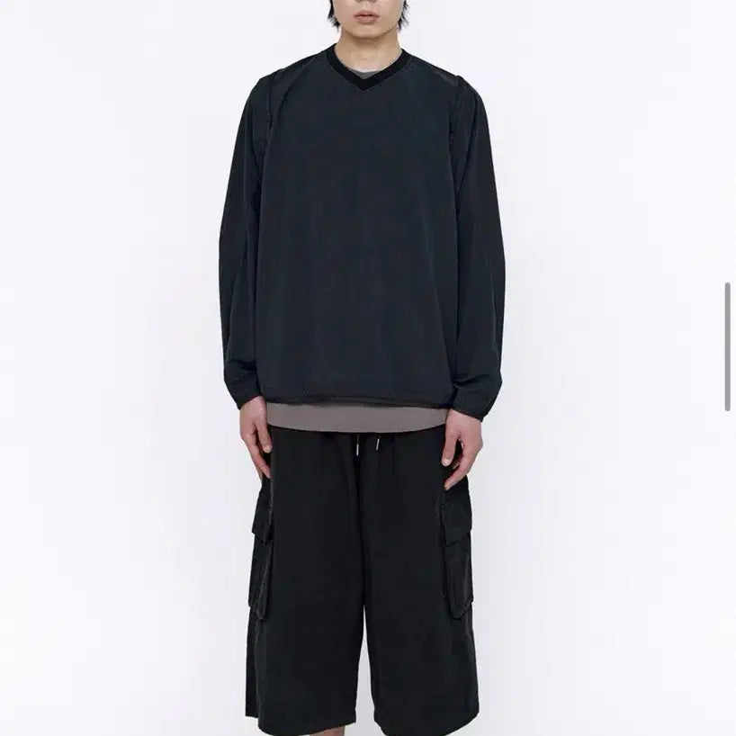 [BUNJANG] Polilteru Human Index 1/2 Cargo Pants Black M Size / 폴리테루 휴먼인덱스 인덱스 1/2 카고 팬츠 블랙 m사이즈