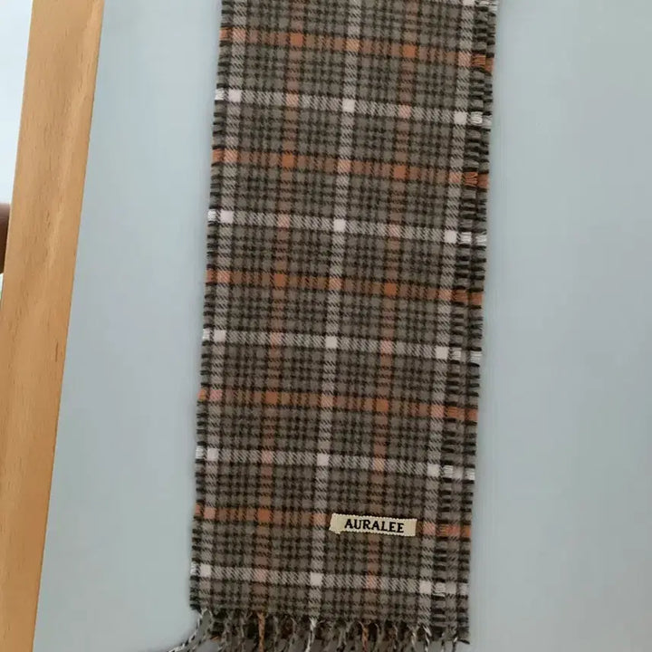 [BUNJANG] AURALEE Check Stole Muffler / 오라리 스톨 머플러