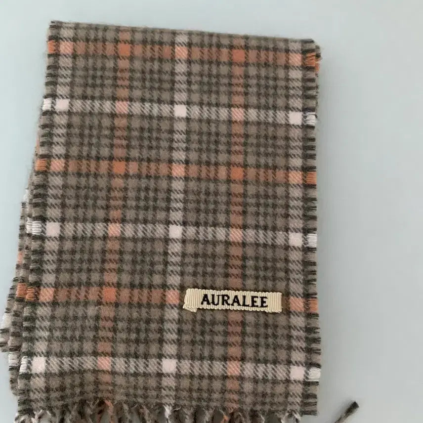 [BUNJANG] AURALEE Check Stole Muffler / 오라리 스톨 머플러