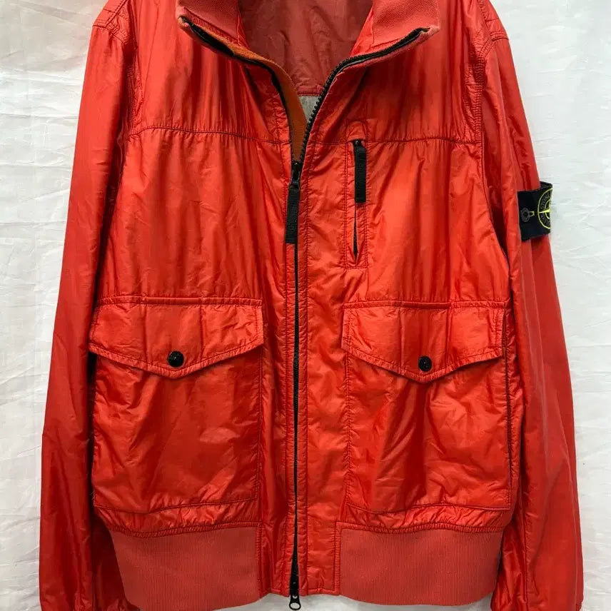 [BUNJANG] Stone Island Orange Windbreaker Jacket M/95 / 스톤아일랜드 오렌지색 바람막이 자켓M/95사이즈(정품)