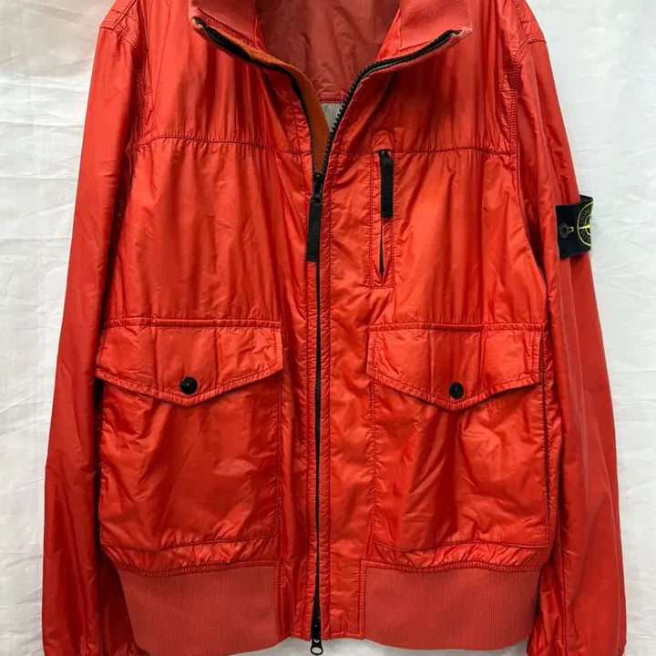 [BUNJANG] Stone Island Orange Windbreaker Jacket M/95 / 스톤아일랜드 오렌지색 바람막이 자켓M/95사이즈(정품)
