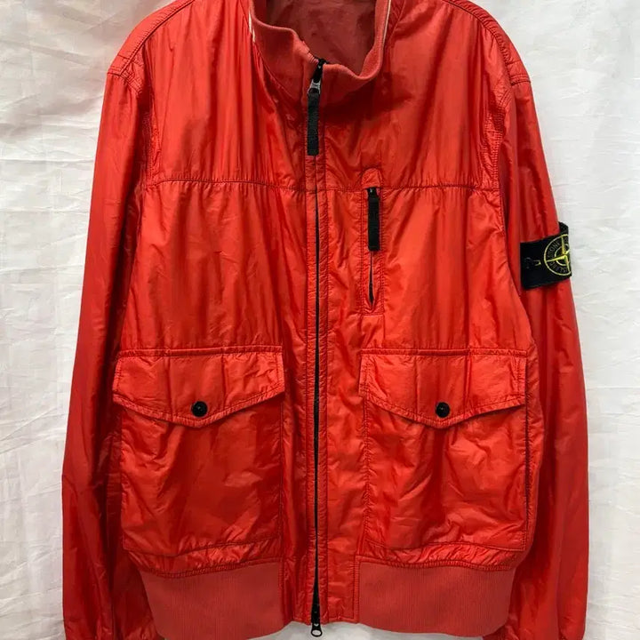 [BUNJANG] Stone Island Orange Windbreaker Jacket M/95 / 스톤아일랜드 오렌지색 바람막이 자켓M/95사이즈(정품)
