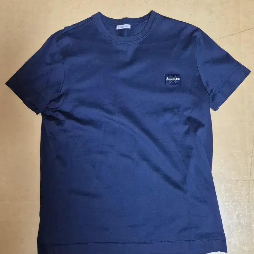 [BUNJANG] Moncler Authentic Navy T-Shirt - Size M / 정품)몽클레르 반팔티 네이비 M