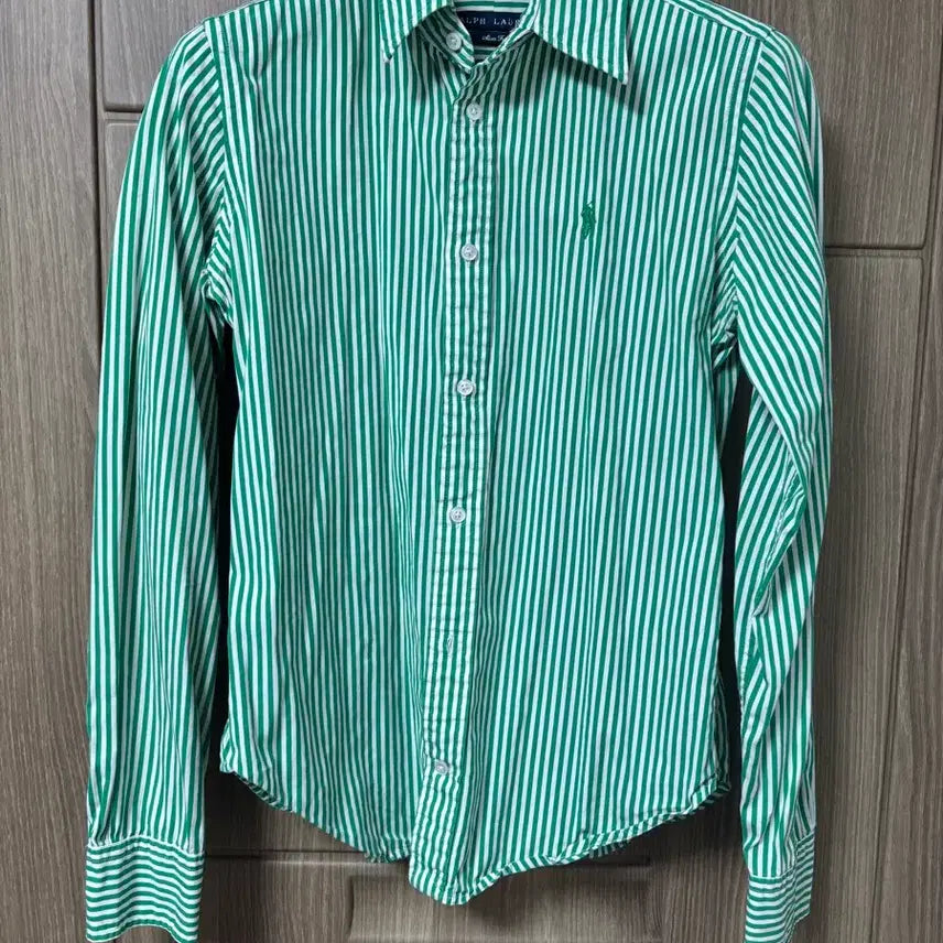 [BUNJANG] Polo Ralph Lauren Striped Shirt Green / 폴로 랄프로렌 스트라이프 셔츠 그린