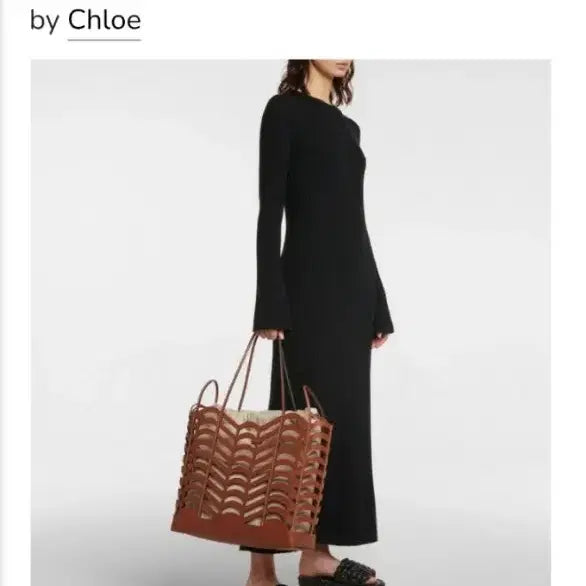 [BUNJANG] Chloe Kayán Medium Tote Bag Caramel / 끌로에 카얀 미디움 토트백 카라멜