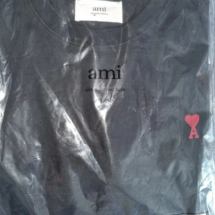 [BUNJANG] AMI Black Recycled Logo T-shirt XL / QR 정품 인증, 아미 블랙 반팔 XL