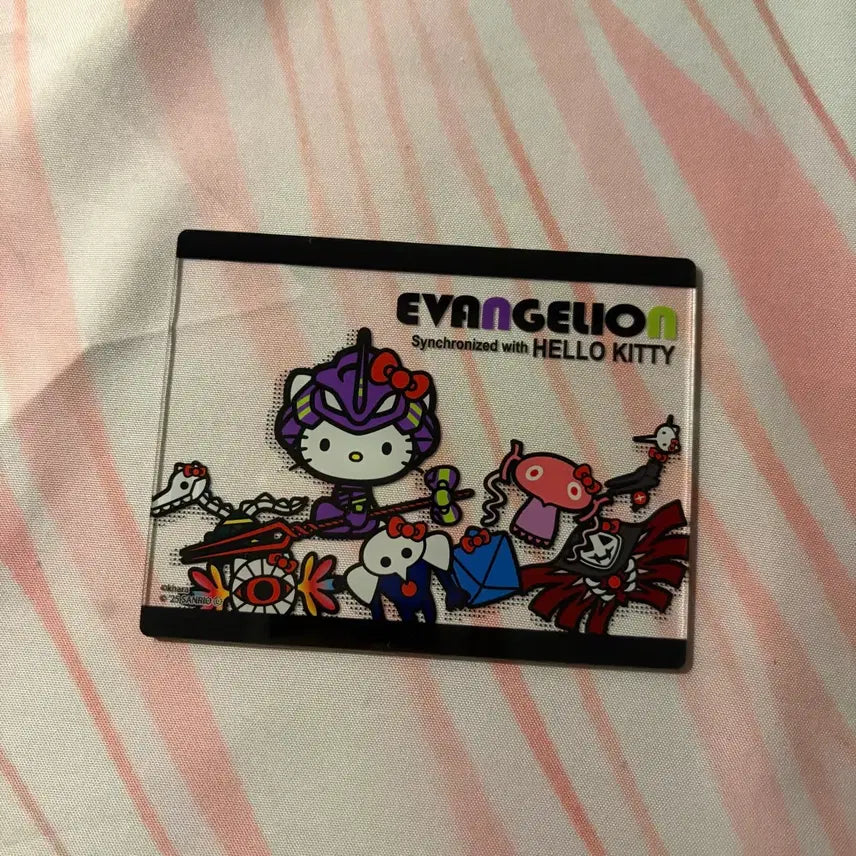 [BUNJANG] Hello Kitty x Evangelion Collaboration Acrylic Card / 헬로키티 X 에반게리온 콜라보 아크릴 카드 굿즈 초호기