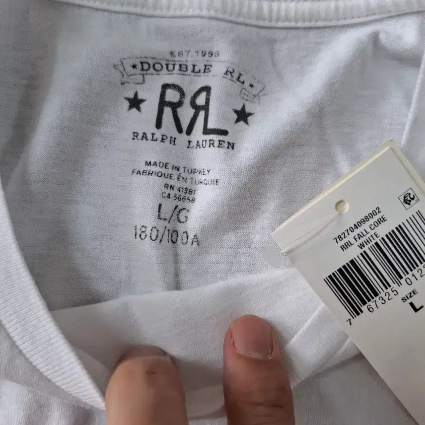 [BUNJANG] RRL Double RL White Pocket Short Sleeve T-Shirt L / L RRL 더블알엘 포켓 반팔 티셔츠 화이트
