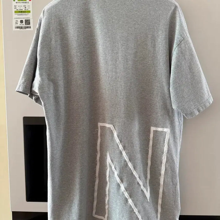 [BUNJANG] Oversized Gray T-Shirt (One Size Fits All) / 그레이 오버사이즈 티셔츠 프리사이즈