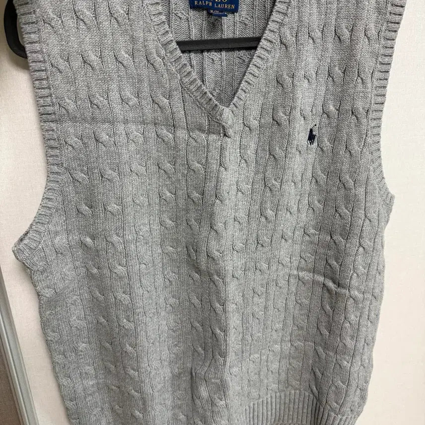 [BUNJANG] Polo Ralph Lauren Cable Knit Vest / 폴로 랄프로렌 케이블 니트 조끼