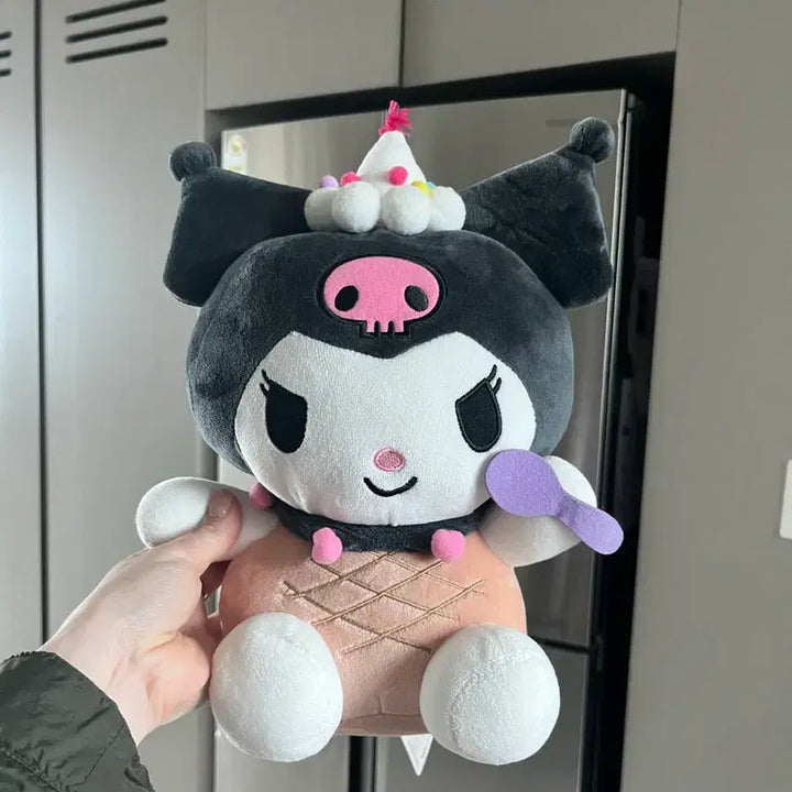 [BUNJANG] Kuromi Ice Cream Plush M / 쿠로미 아이스크림 인형 m 새상품