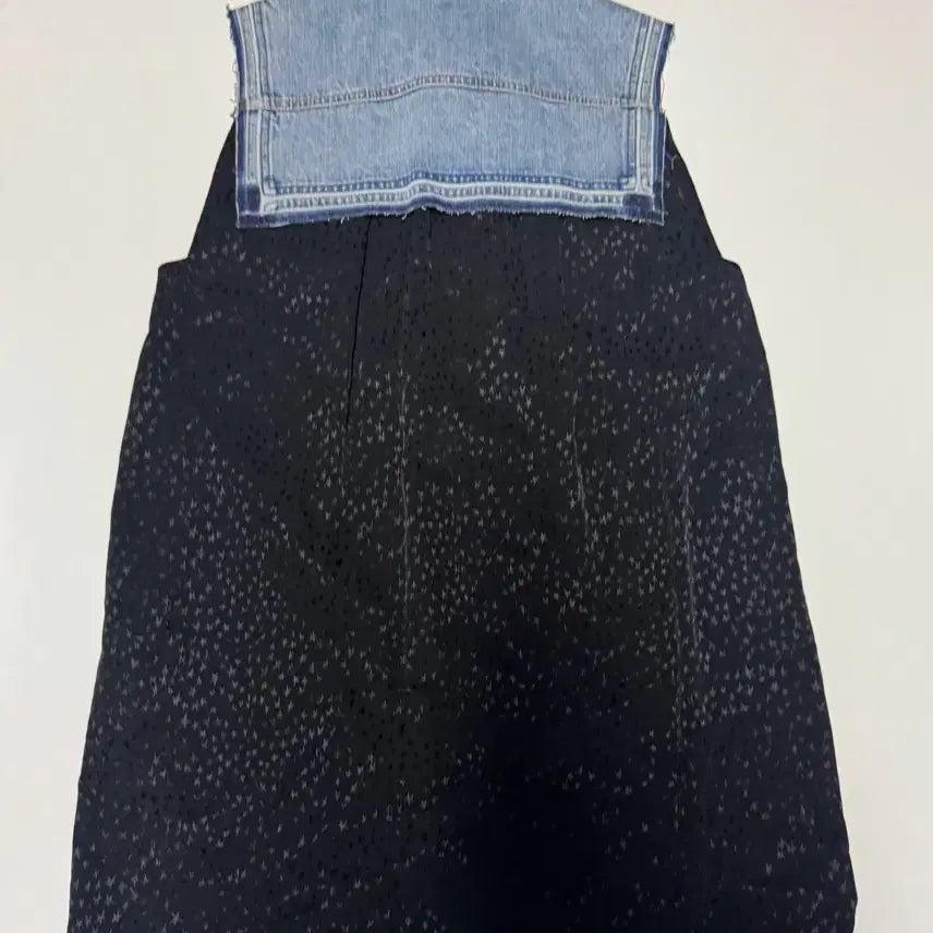 [BUNJANG] Lucky Chouette Denim Sleeveless Long Dress / 여성 럭키슈에뜨 데님 포인트 슬리브리스 롱 원피스 36