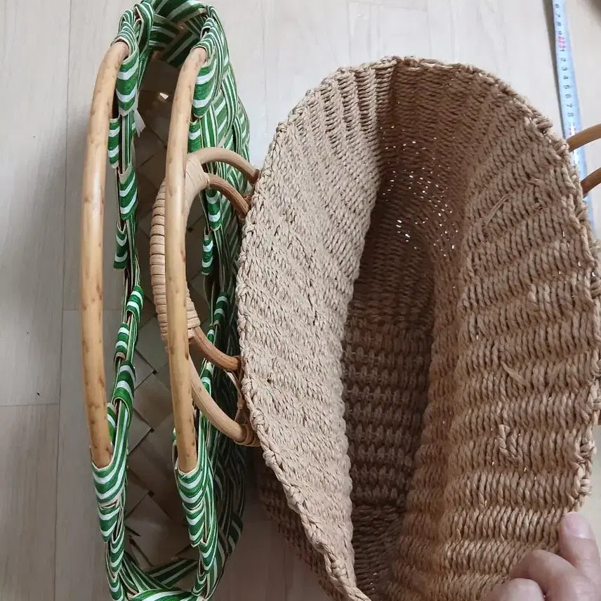 [BUNJANG] Rattan Woven Tote Bag / 라탄 짜임 토트백
