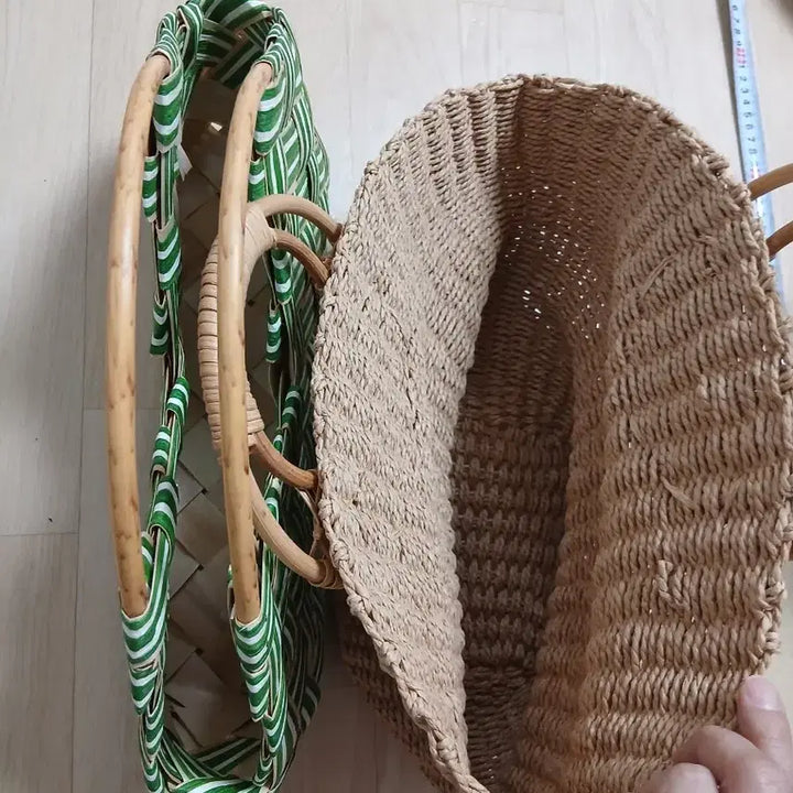 [BUNJANG] Rattan Woven Tote Bag / 라탄 짜임 토트백