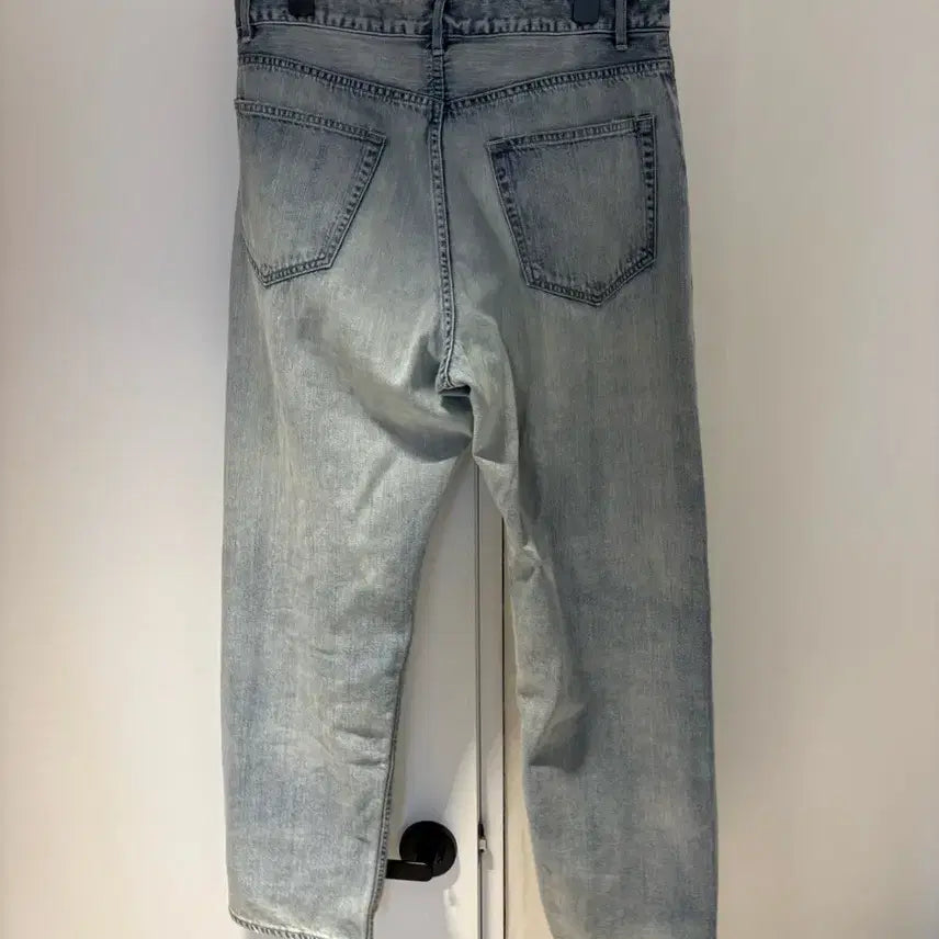 [BUNJANG] Auralee Selvedge Faded Light Denim Wide Pants (Size 32) / 새상품] 오라리 셀비지 페이디드 라이트 데님 와이드 32