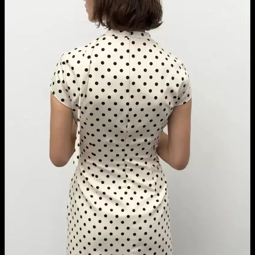 [BUNJANG] Zara Polka Dot Tie Mini Dress / 자라 폴카 도트 타이 미니 원피스 (1회 착용)