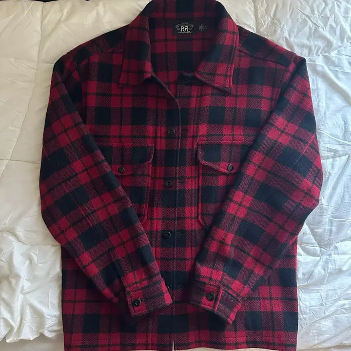 [BUNJANG] RRL Wool Tartan Check Overshirt - Size L / RRL 더블알엘 울 타탄체크 오버셔츠 L 사이즈