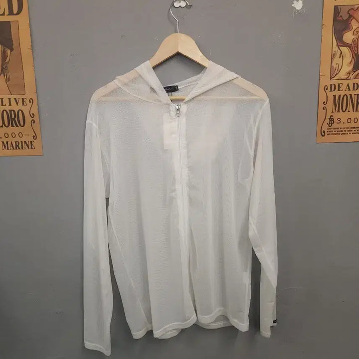 [BUNJANG] Dolce &amp; Gabbana White See-Through Hooded Zip-Up Long Sleeve / 돌체엔가바나 화이트 시스루 후드 집업 긴팔