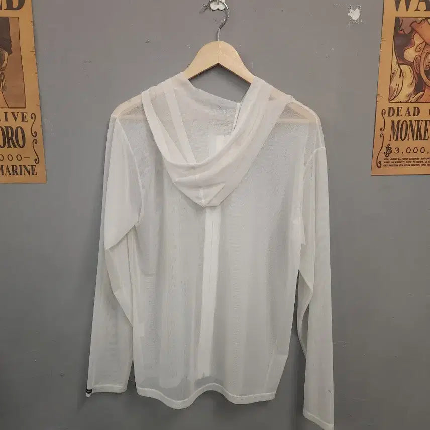 [BUNJANG] Dolce &amp; Gabbana White See-Through Hooded Zip-Up Long Sleeve / 돌체엔가바나 화이트 시스루 후드 집업 긴팔