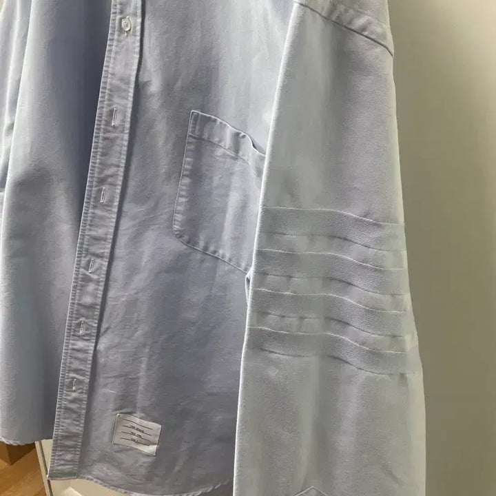 [BUNJANG] Thom Browne 4-Bar Shirt Blue L-XL / Thom Browne 4선 셔츠 블루 L-XL