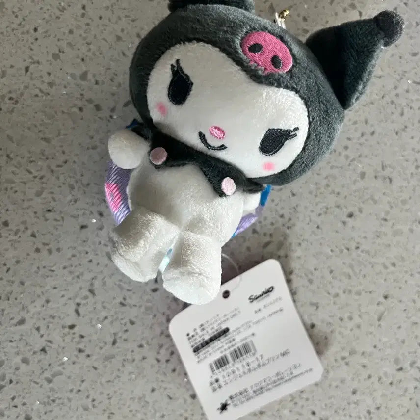 [BUNJANG] Sanrio Kuromi Tube Pool Float Keychain / 산리오 튜브타고 물놀이하는 쿠로미 키링 새상품