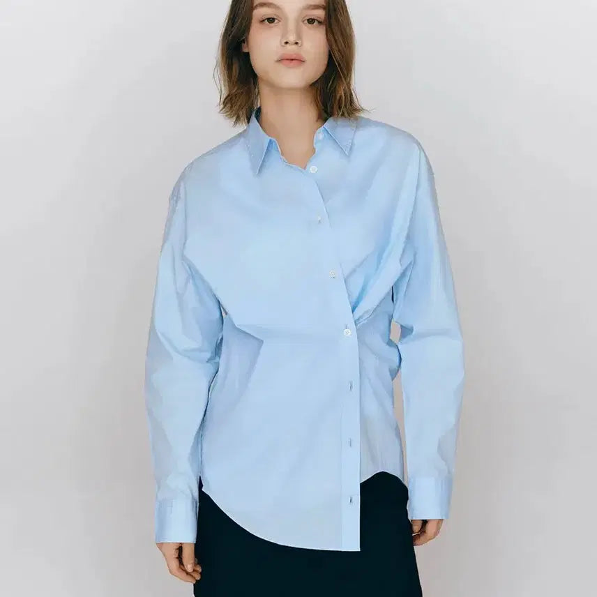 [BUNJANG] Giordano Rouge Fit Two-Way Wrap Shirt (S) / 지오다노 루즈핏 투웨이 랩 셔츠 (S)