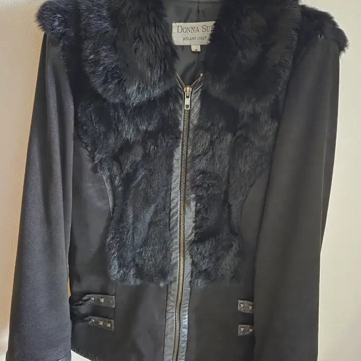 [BUNJANG] Donna Sui Vintage Gothpunk Faux Fur Jacket S / DONNA SUI 빈티지 고스펑크 퍼자켓 s