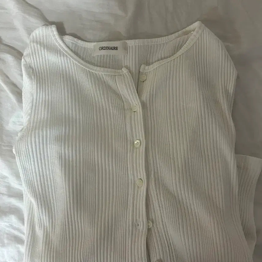 [BUNJANG] MARSO Ribbed Cardigan Ivory / 마르소 골지 가디건 아이보리 가스내라