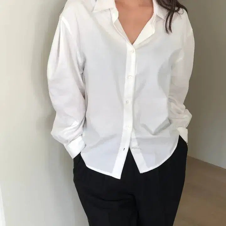 [BUNJANG] Founders Winter Mazi White Shirt Blouse / 새제품 파운더스 윈터 마지 화이트 셔츠 도매택 블라우스