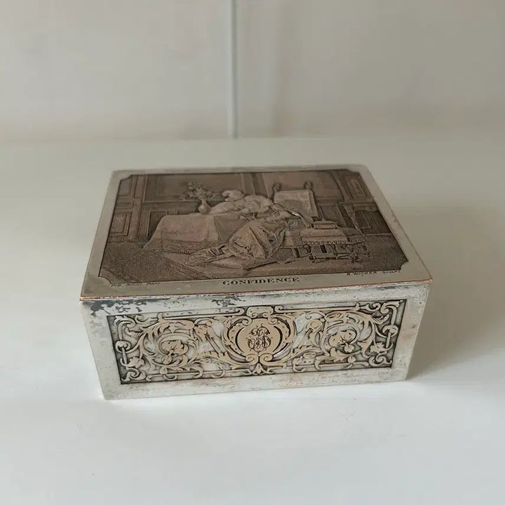 [BUNJANG] Vintage French Silverplate Jewelry Box / 빈티지 프랑스 실버플레이트 보석함