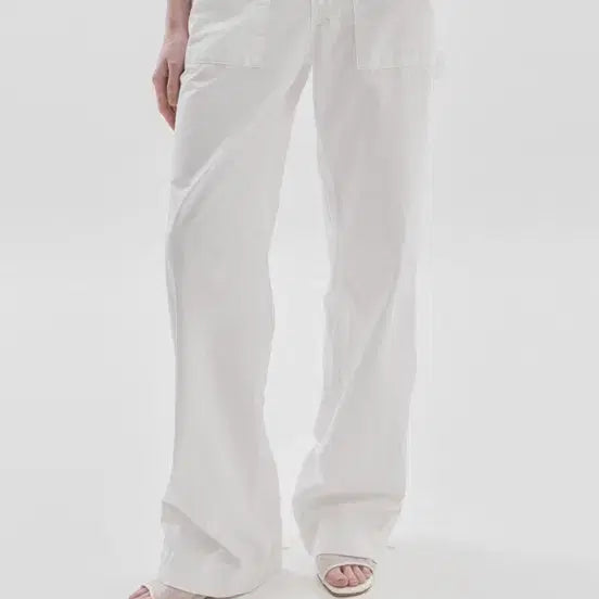 [BUNJANG] Nyhavn British Carpenter Pants White S / Nyhavn 니하운 브리티쉬 카펜터 팬츠 화이트 S