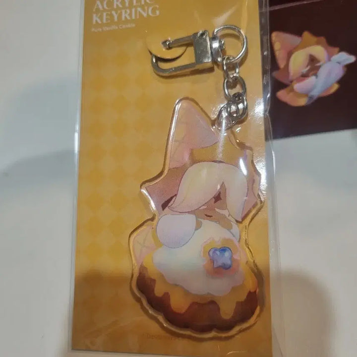 [BUNJANG] Cookie &amp; More Cookie Run Acrylic Epoxy Keychain Pure Vanilla / 쿠키앤모어 쿠키런 아크릴에폭시키링 퓨바 퓨어바닐라