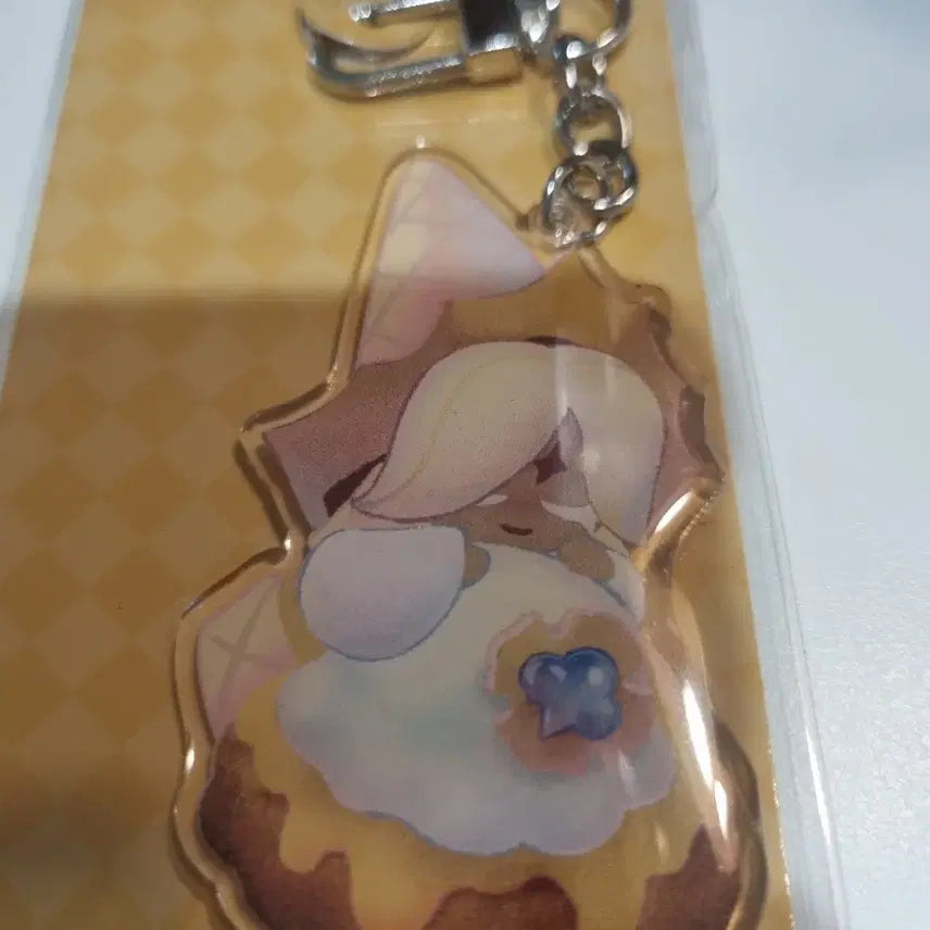 [BUNJANG] Cookie &amp; More Cookie Run Acrylic Epoxy Keychain Pure Vanilla / 쿠키앤모어 쿠키런 아크릴에폭시키링 퓨바 퓨어바닐라