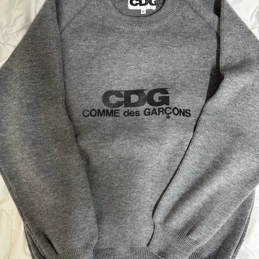 [BUNJANG] Comme des Garçons CDG Grey Knit XL / [XL] CDG 꼼데가르송 그레이 니트