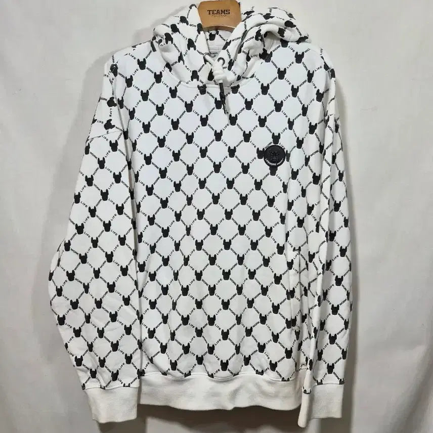 [BUNJANG] LifeWork French Bulldog Pattern Hoodie / 라이프워크 프렌치불독 패턴 후드