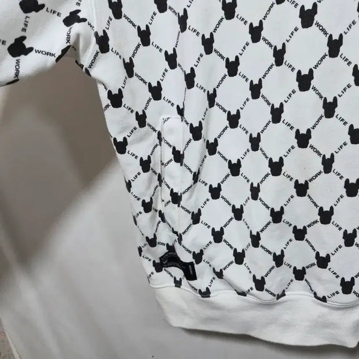 [BUNJANG] LifeWork French Bulldog Pattern Hoodie / 라이프워크 프렌치불독 패턴 후드