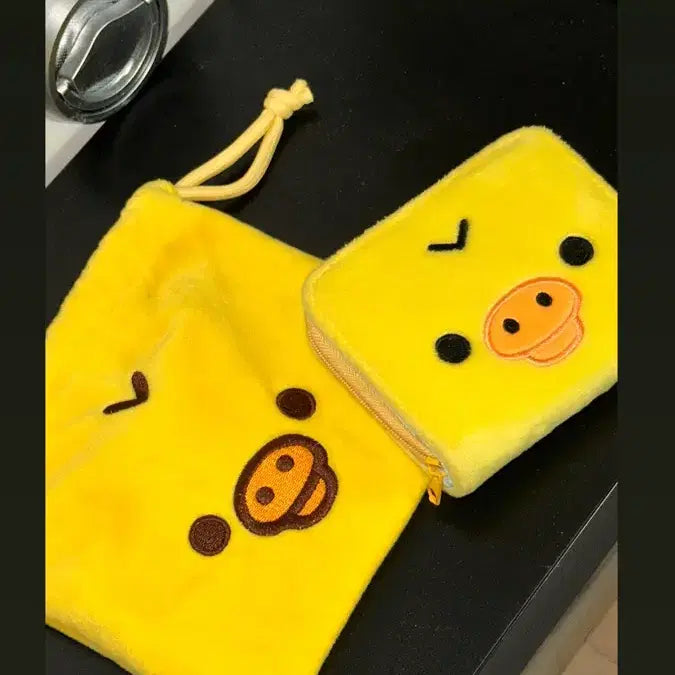 [BUNJANG] Kiiroitori Piggy Pouch Bundle Set / 키이로이토리 돼병이 지갑 파우치 일괄